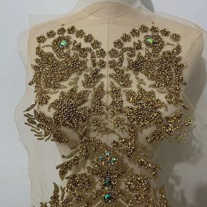 New Craft transsters cưới Rhinestone lớn cổ áo các bản vá lỗi sắt trên quần áo đính - Product Image 2