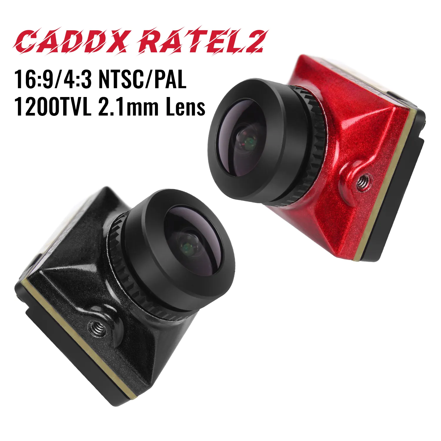 Caddx Ratel 2 1/1.8'' Starlight 1200TVL 2.1mm NTSC PAL 16:9 4:3 Switchable Super WDR FPV Micro Camera FPV drone