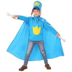 Disfraz de Perro Detective para Niños, Capa Azul, Sombrero, Traje de Policía Canina, 5-7 Años, Disfraz para Actuaciones - Product Image 5