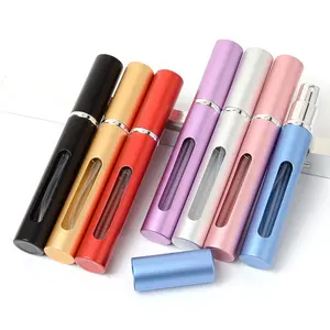 5ml Glass Perfume Spray Bottle Personalised Aluminum Tube Cosmetics Packing Bottle With Colored