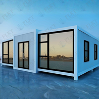 Maison conteneur extensible personnalisée FLKT, maisons modulaires préfabriquées de luxe, 2 chambres, maison pliable portable, Europe