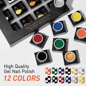 Poudre à ongles 5g personnalisable avec logo, poudre de peinture en relief LED UV, couleurs longue durée pelables pour la décoration des ongles - Product Image 1