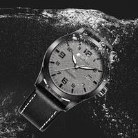 Montre mécanique automatique pour homme OCHSTIN GA62028, calendrier, étanche, bracelet en cuir véritable, montres-bracelets, boîtier creux, cadran en verre