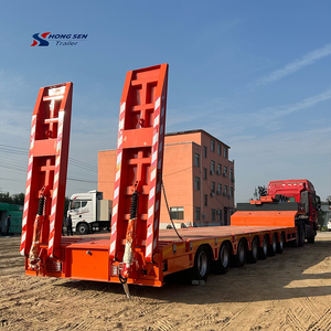 100 <span class=keywords><strong>tonnes</strong></span> 12 roues conteneur châssis chargeur bas lit camion remorque 60 <span class=keywords><strong>tonnes</strong></span> semi-remorque avec plaque basse - Product Image 4
