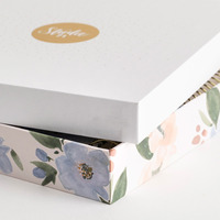 Organiseur de style professionnel Happy Planner A5 à spirale, couverture en tissu, 12 mois/18 mois, avec autocollants personnalisés et boîte cadeau