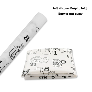 BPAフリー、カスタマイズ可能な子供用100%食品グレードシリコン製お絵かきマット、大特価販売中 - Product Image 5