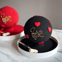 Neuheit: Fröhlicher Valentinstag Acryl-Kuchen- und Cupcake-Dekoration, Liebes-Accessoire für Tortendekoration