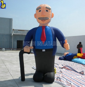 Gran inflable viejo Abraham de dibujos animados globo de cumpleaños/evento - Product Image 6