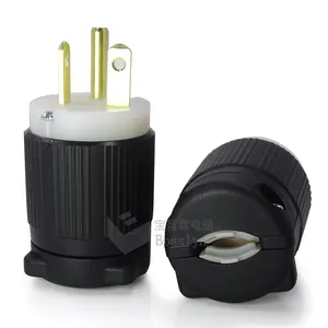 2-Pole 3 Wire UL Listed 20A 250V、NEMA 6-20P American Straight Blade Standard Plug