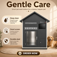 Máquina de Lavado Automática Profesional para Mascotas, Estación de Aseo Canino con Control Inteligente, Sistema de Desinfección y Doble Calefacción