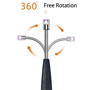 Bán Sỉ Bật Lửa Nến Điện Tùy Chỉnh Đa Năng Bật Lửa Hình Cung <span class=keywords><strong>Usb</strong></span> Cho Nến Bbq Bật Lửa Nến Đen - Product Image 5