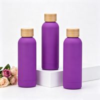 Bouteille isotherme en acier inoxydable 304, anti-fuite, pour boissons chaudes et froides, avec couvercle en bambou – Vente en gros usine