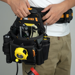 Muestra Gratuita de Bolsa de Herramientas de Alta Calidad con 13 Bolsillos, Cinturón de Herramientas Desmontable y Ajustable para Electricistas y Carpinteros - Product Image 4