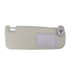 Sun Visor With Vanity <b>Mirror</b> Beige And Gray <b>Rectangular</b> For Camry 2012-2017 Left Driver Side - Product Image 1