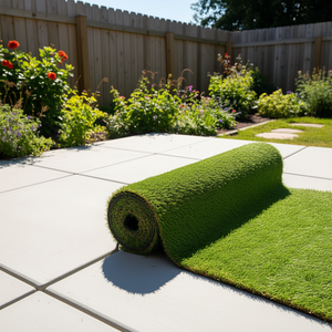 Césped Artificial de 2.0M de Ancho y 30MM de Altura de Pelo, Duradero para Uso en Patios Traseros, Material de Polietileno - Product Image 2
