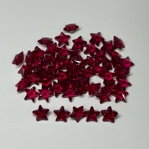 De 3 mm a 8 mm 5 #   Piedra de Corindón <span class=keywords><strong>Rojo</strong></span> Rubí, Gema de Corindón <span class=keywords><strong>Rojo</strong></span> Sintético con Corte Estrella - Product Image 2