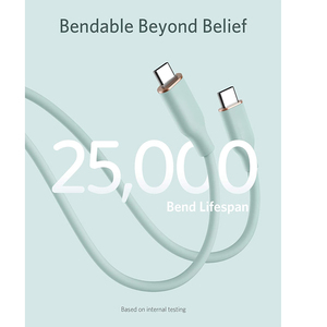 Cable <span class=keywords><strong>de</strong></span> datos <span class=keywords><strong>de</strong></span> silicona suave para móvil, Cable <span class=keywords><strong>de</strong></span> carga rápida USB C <span class=keywords><strong>de</strong></span> 60W, 27W y 20W para iPhone 12, 13, Max Pro, <span class=keywords><strong>Samsung</strong></span> S20, S21, S22, <span class=keywords><strong>2022</strong></span> - Product Image 3