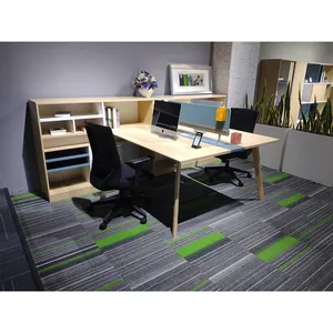 work station wood office partition futuristic office desk