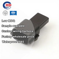 Adaptateur de Faisceau de Câblage Électrique Automobile HD046K-0.6-11, Connecteur Mâle 4 Broches en Cuivre, Boîtier Électrique de Voiture 12V 2A