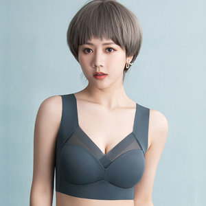 Áo ngực liền mạch nữ size XXL-XXXL gợi cảm, áo kiểu dáng lớn, nâng đỡ tốt, thoải mái, không gọng, đồ lót tập yoga, thể dục, ngủ, kiểu tank top - Product Image 2