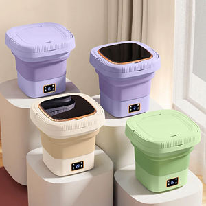 Calzini di biancheria intima 9L completamente automatico elettrico pieghevole lavabiancheria portatile Mini pieghevole lavatrice con Spin Dry - Product Image 2