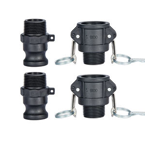 Raccord de tuyau en PP raccord de tuyau rapide de type B raccord camlock auto-ajusté avec filetage NPT tailles totales disponibles - Product Image 5