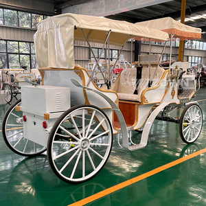 Chariot de luxe électrique et à chevaux de style royal victorien pour le tourisme, les parcs équestres et les attractions - Product Image 2
