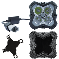 Feux de brouillard LED dynamiques blancs IP68 4 pouces ZDWD4 ou phares pour pick-up 4x4 tout-terrain, camion, VTT, système d'éclairage LED externe