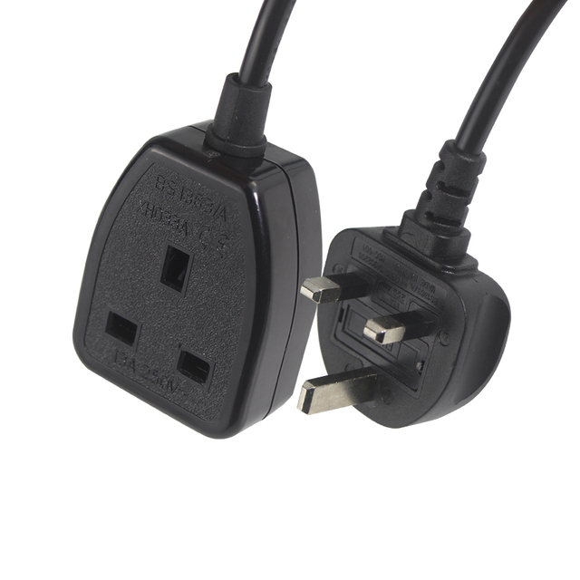 Pin Ac Type G 220 Pc 13A Iec Male Female Socket Extension Power Cord Connector for Rice Cooker 3 Prong Uk Plug