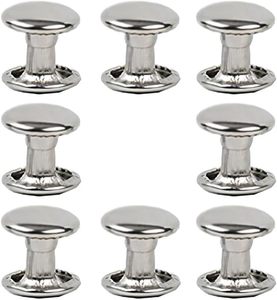 Ensembles de rivets en acier inoxydable pour cuir, rivets à double capuchon, clous métalliques tubulaires, accessoires de réparation et de décoration pour l'artisanat du cuir - Product Image 1