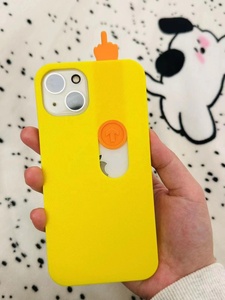 Phong cách mới vui spoof 3D in trượt ngón giữa thời trang Trường hợp với đồ chơi điện thoại di động trường hợp - Product Image 6