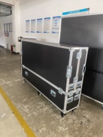 Boîtier de transport pour téléviseur en aluminium sur mesure, fabriqué en usine OEM, 55 pouces, 65 pouces, 75 pouces, 85 pouces, pour le transport de téléviseurs.