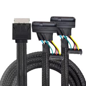 MCIO 8I 74P auf 2 SFF 8639 mit SATA 15-Pin-Anschlusskabel für Computer, 0,5 m - Product Image 3