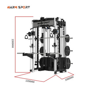 Gym Equipment Squat Rack Multi Function Station Cable Crossover Smith <strong>Machine</strong> With Chest Back Arms Workout Strength Training - Product Image 2