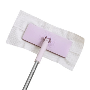 <b>Flat</b> <b>Mop</b> With Clip Cloth Automatic Squeegee Wet Wipes Cleaning Floor <b>Mop</b> Household Lazy <b>Mop</b> - Product Image 1