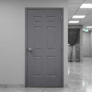 Approvazione UL/WH/FM 30 pollici X 80 Pollici Porta <span class=keywords><strong>Tagliafuoco</strong></span> in Acciaio a Sei Pannelli, Porta Esterna Commerciale con Telaio in Acciaio - Product Image 1