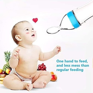 <span class=keywords><strong>Cucharas</strong></span> de silicona <span class=keywords><strong>para</strong></span> alimentar al bebé con tapa a prueba de polvo, cuchara de alimentación infantil con patrón de animales <span class=keywords><strong>para</strong></span> dispensar y alimentar de 0 a 24 meses - Product Image 3
