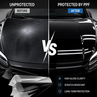 Film vinyle de haute qualité pour enveloppement de voiture, imperméable, noir, changeant de couleur, protection complète de la carrosserie, film de protection de peinture PPF