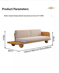 GEDO, recién llegado, minimalismo moderno nórdico, sofá Individual Doble de tela Triple, muebles de sala de estar de madera maciza, juego de sofá - Product Image 6