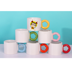 Tasse à café en céramique blanche à sublimation créative, tasse à eau, tasse à café, poignée épaisse, logo <span class=keywords><strong>personnalisé</strong></span>, photo, cadeau amusant pour un <span class=keywords><strong>anniversaire</strong></span> - Product Image 3
