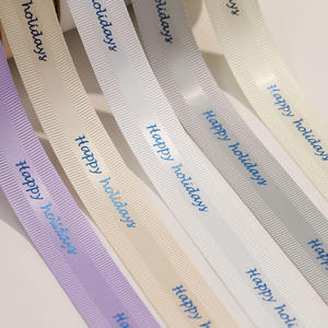 Bán buôn 3D biểu tượng tùy chỉnh màu xanh lá <span class=keywords><strong>c</strong></span>ây mang nhãn hiệu Tên in Grosgrain <span class=keywords><strong>satin</strong></span> tùy chỉnh Ribbon với letrring thiết kế Quà Tặng Ribbon CuộN - Product Image 5