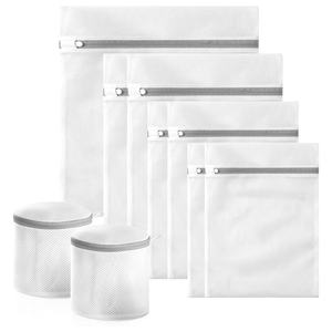 Sac de rangement pour lingerie avec logo personnalisé, sac à linge en maille cousu pour utilisation avec une machine à laver - Product Image 1