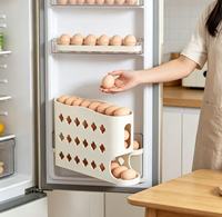 Boîte de rangement pour œufs roulants, distributeur automatique d'œufs incliné multi-niveaux pour cuisine, plateau à œufs pour porte latérale de réfrigérateur