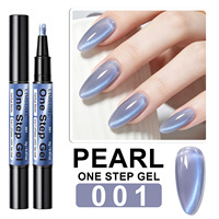 Stylo Gel Magnétique Effet Œil de Chat 3-en-1 : Base, Top Coat et Vernis Gel UV/LED Sans Résidu, Sans HEMA, CPNP, Effet 3D, Idéal Débutant DIY à Domicile