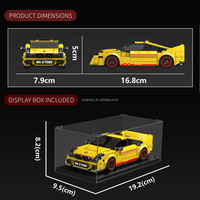 Mould King 27088 EVO38 MOC Super Sports Racing Car Model Building Block Sets Assembly Brick Toys for Christmas Gift