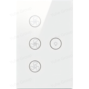 Lámpara de Techo con Panel Táctil Inteligente de 110V, Interruptor de Ventilador con Control de Encendido/Apagado y Velocidad, Regulador de Intensidad Remoto Compatible con Alexa y Google Home - Product Image 2