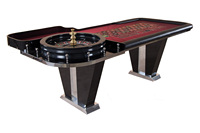 Table de roulette en bois de luxe, table de roulette élégante personnalisée, table de roulette de casino