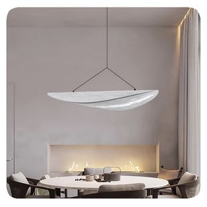 モダンな北欧風室内LEDペンダントライト、ミニマリストデザインのホテル寝室用、CE認証シルク生地シャンデリア - Product Image 5