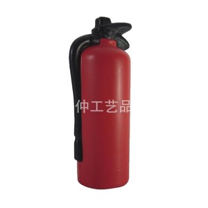 Pelota antiestrés de PU con forma de extintor de incendios, roja, suave, para aliviar el estrés, regalo promocional con tacto elástico. - Product Image 4