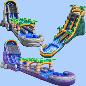 Liên minh ba Gói Giá Bộ sưu tập trượt nước thương mại Inflatable trượt nước để bán - Product Image 1
